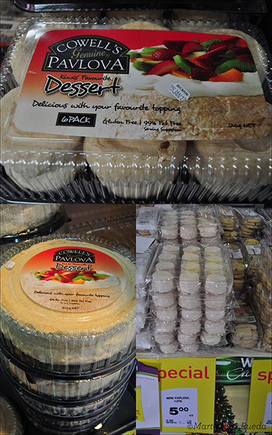Diferentes bases de Pavlova disponibles en los supermercados