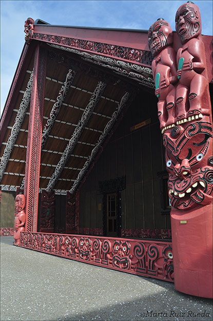 Marae, lugar de encuentro de maoríes
