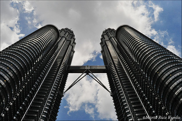 Contrapicado de las Torres Petronas