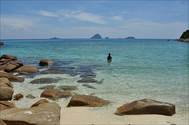 Turtle beach en Perhentian Kecil