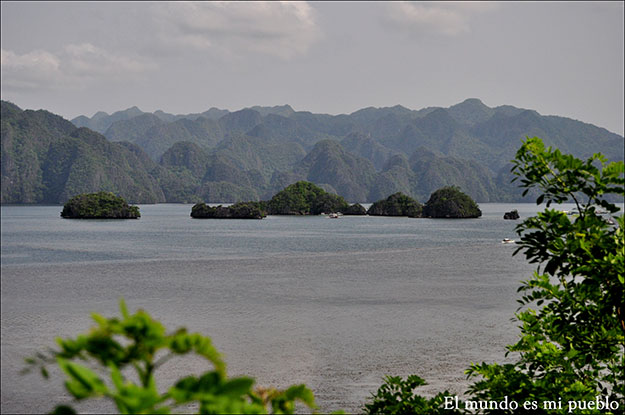 Paisajes que se avistaban por el camino en moto hasta los poblados de los Calamian Tagbanua