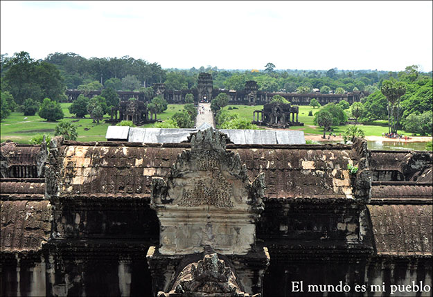 Vista desde el mismo templo Angkor Wat