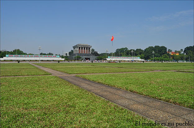Plaza Ba Dinh, donde se encuentra el mausoleo de Ho-Chi Minh